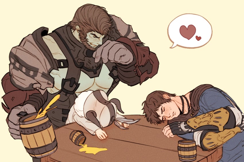 ardbert hylfyst, lamitt, and branden (final fantasy and 1 more) drawn by doong_24