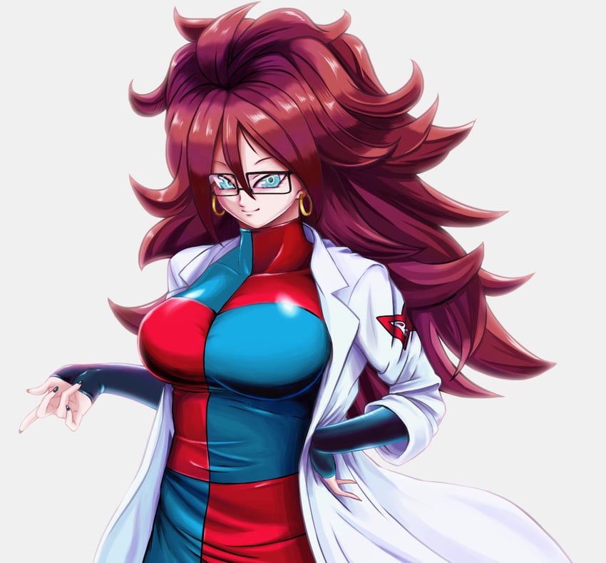 android 21 (dragon ball and 1 more) drawn by konpeki
