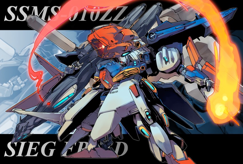 zz gundam siegfried (gundam and 2 more) drawn by nanaroku_(fortress76)