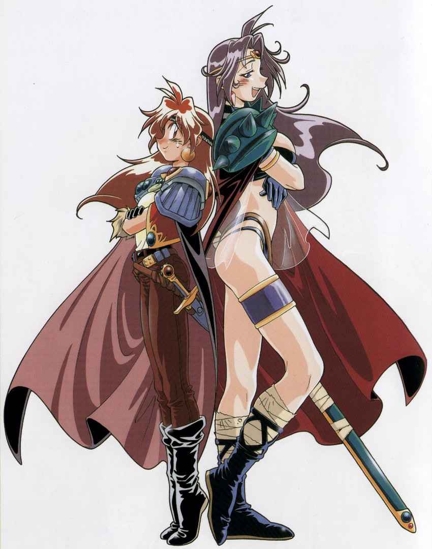 lina inverse and naga the serpent (slayers) drawn by araizumi_rui