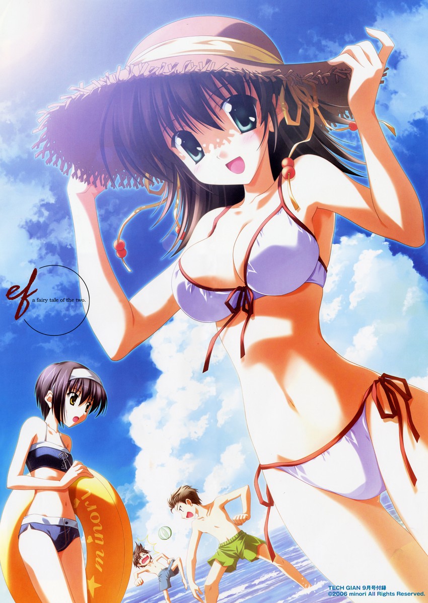 miyamura miyako, shindou kei, hirono hiro, and tsutsumi kyousuke (ef) drawn by nanao_naru