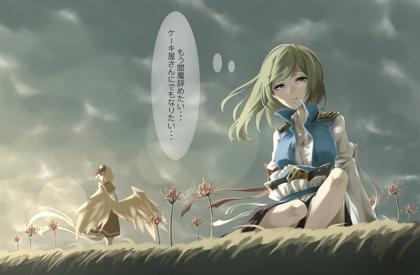 shiki eiki and niwatari kutaka (touhou) drawn by otomeza_ryuseigun