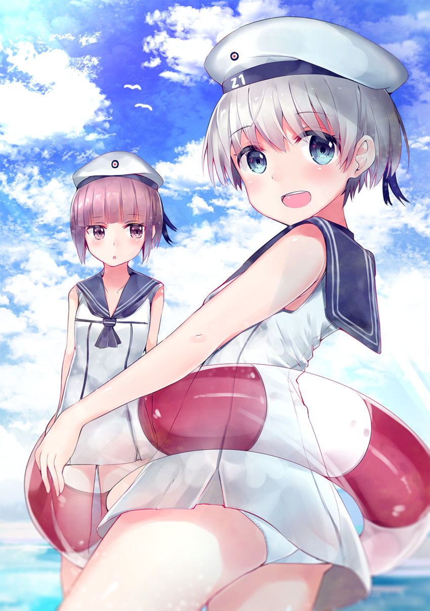 z1 leberecht maass and z3 max schultz (kantai collection) drawn by neku_(neku_draw)