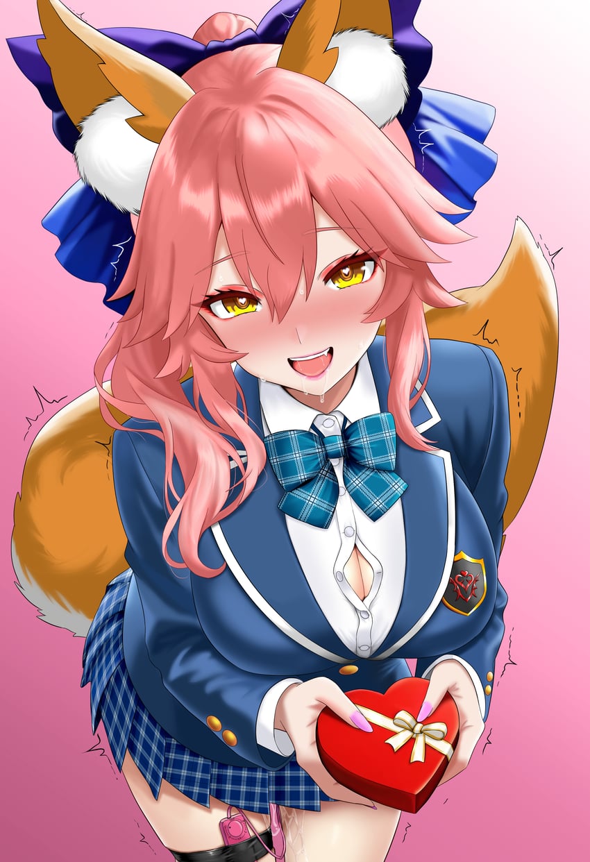 tamamo and tamamo no mae (fate and 1 more) drawn by bertstudent