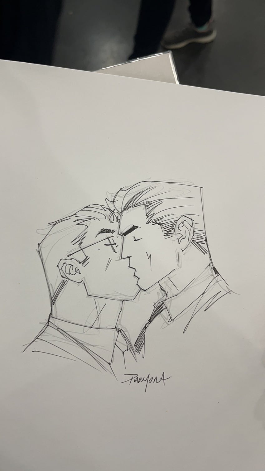 clark kent and bruce wayne (dc comics and 2 more) drawn by dan_mora
