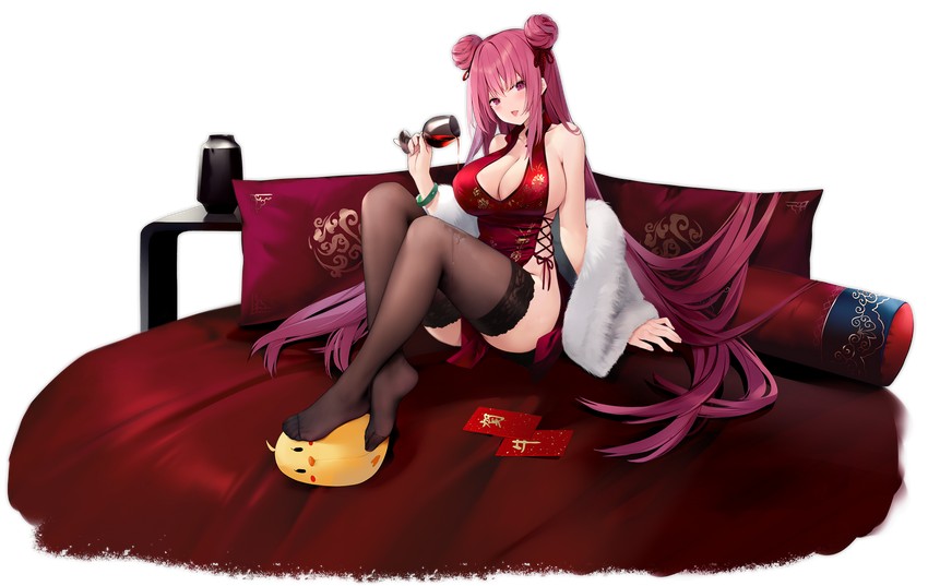 manjuu and la galissonniere (azur lane) drawn by suisai_(suisao)