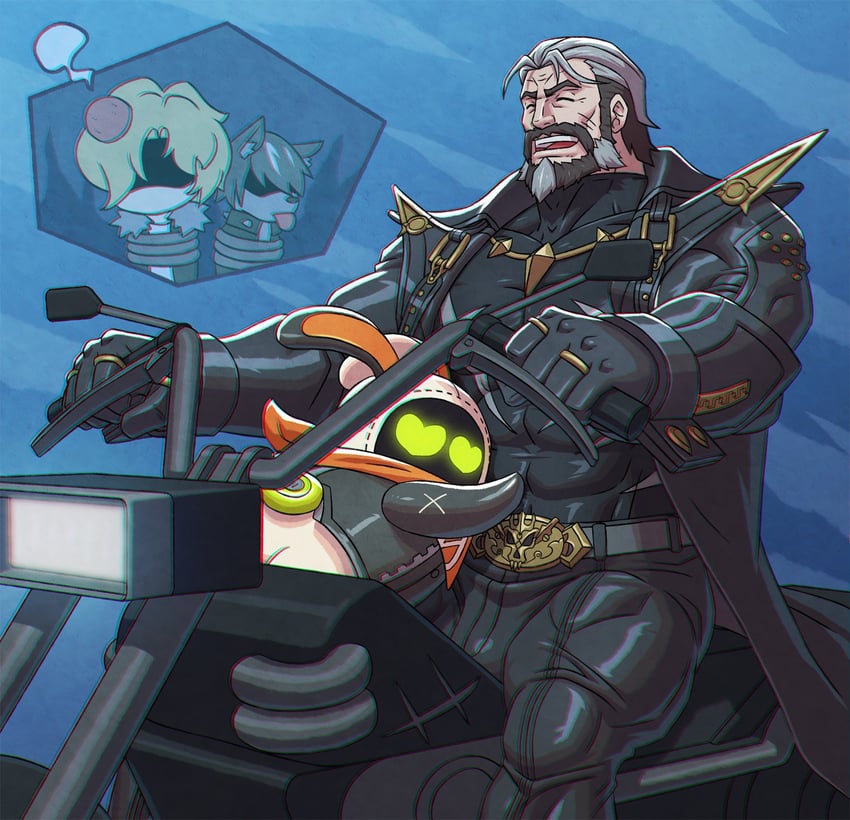 eous, mors, pompey, and lucius (zenless zone zero) drawn by zelo-lee