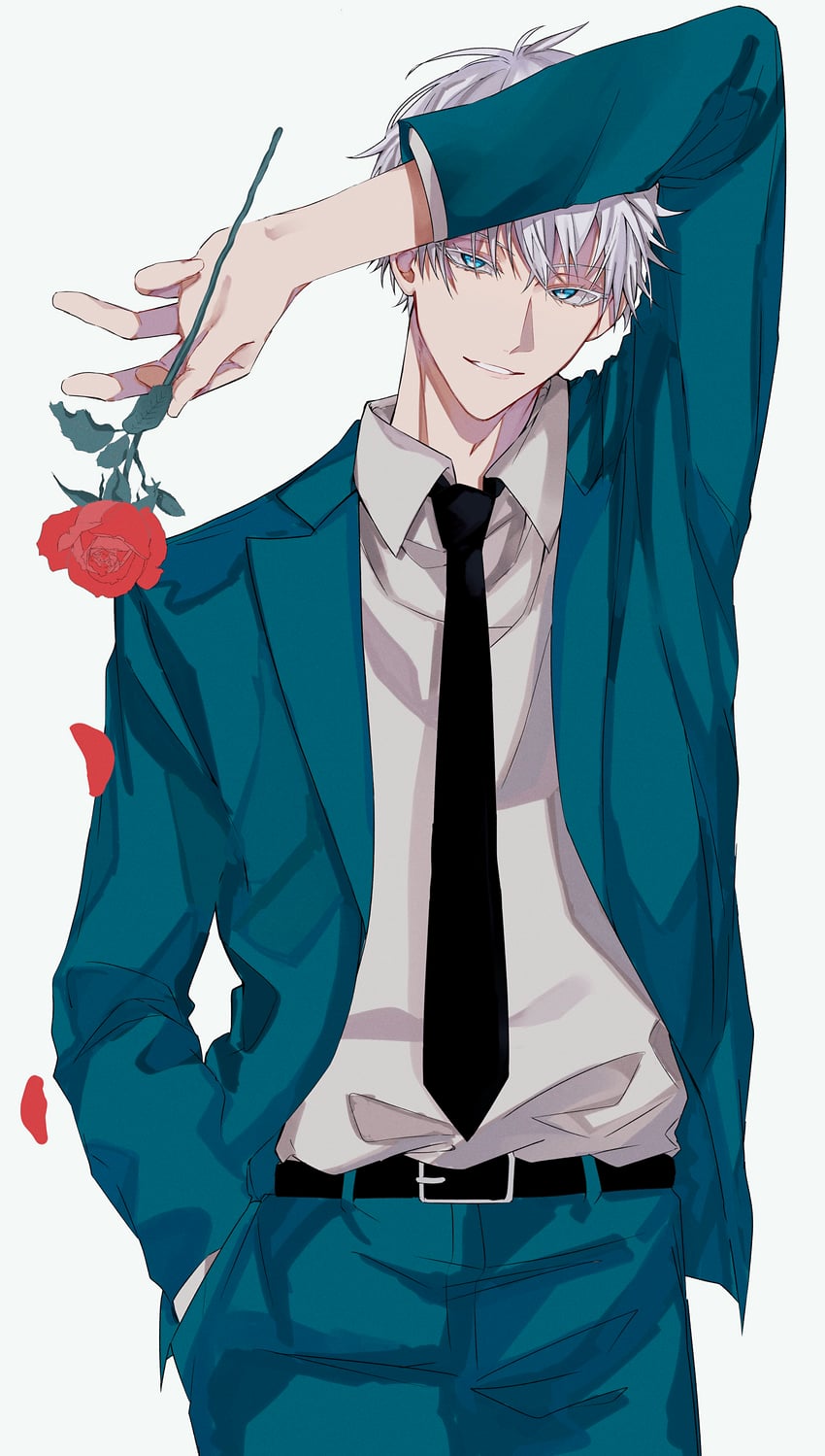 gojou satoru (jujutsu kaisen) drawn by shu_(oshigoto_boshuuchuu)