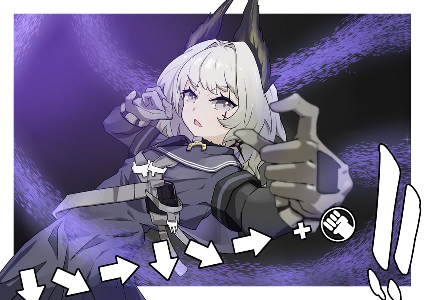 irene and jamie siu (arknights and 2 more) drawn by kushaaaa4