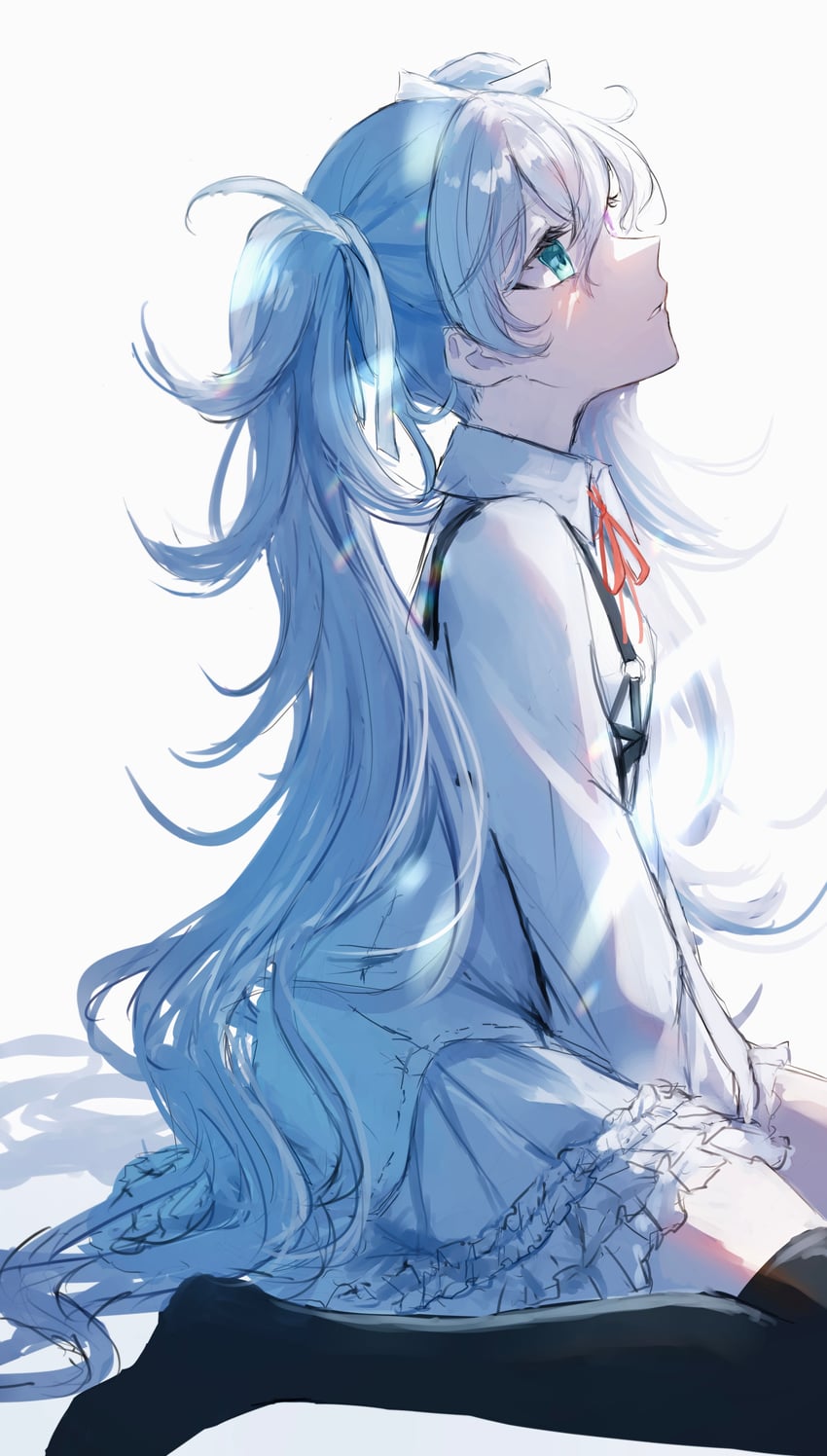 hatsune miku and 25-ji miku (vocaloid and 1 more) drawn by saikisaika