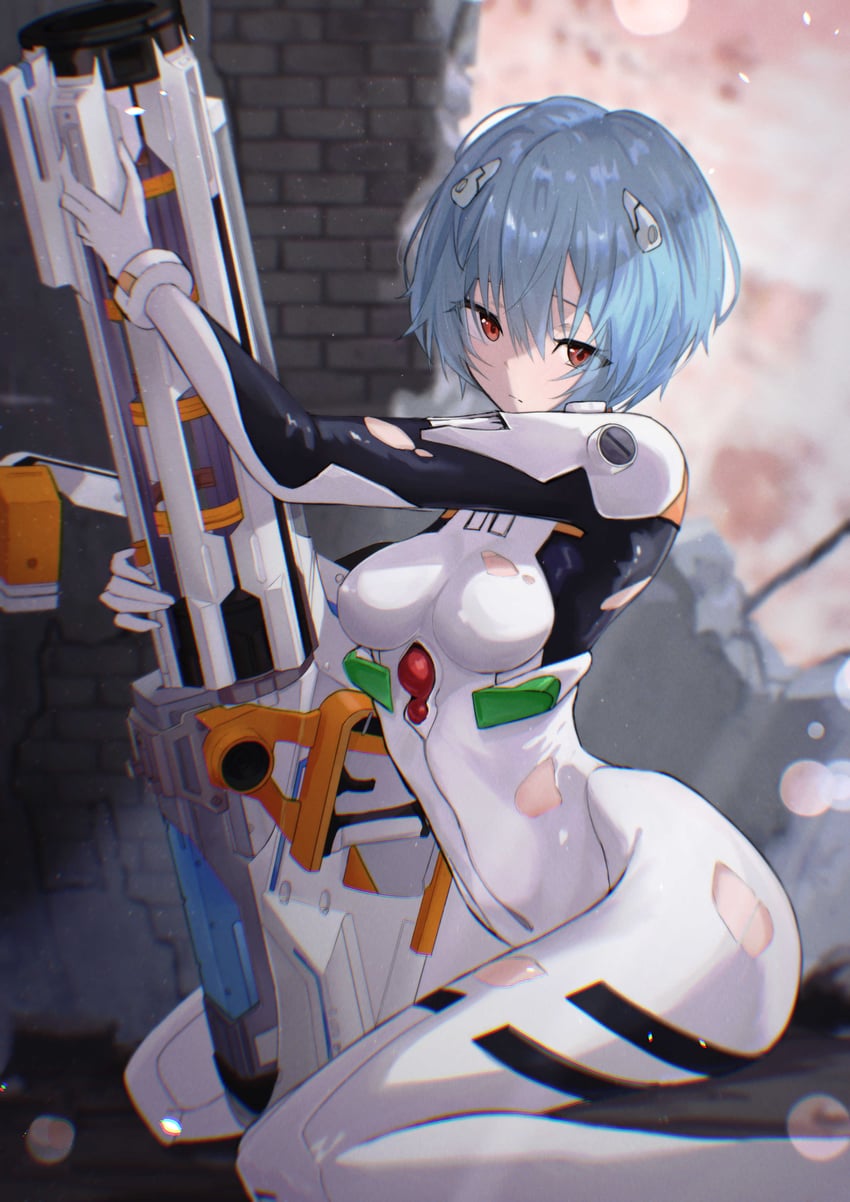 ayanami rei (neon genesis evangelion and 1 more) drawn by asaba_(asaba_6771)