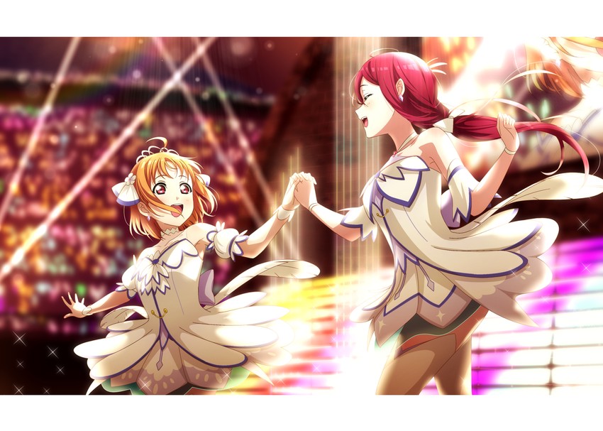 sakurauchi riko and takami chika (love live! and 2 more) drawn by kougi_hiroshi