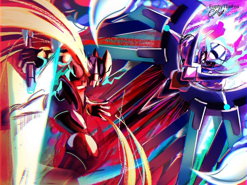 zero, zero(z), and copy x (mega man and 2 more) drawn by euphythefox