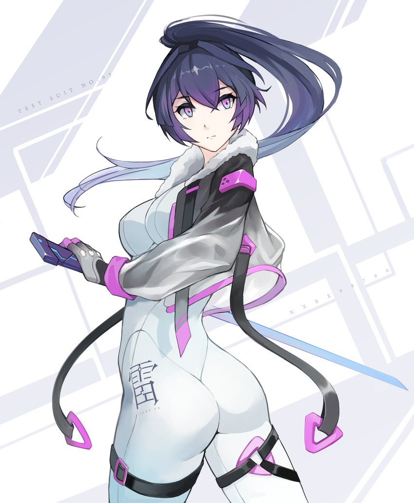 raiden mei (honkai and 1 more) drawn by kai1up