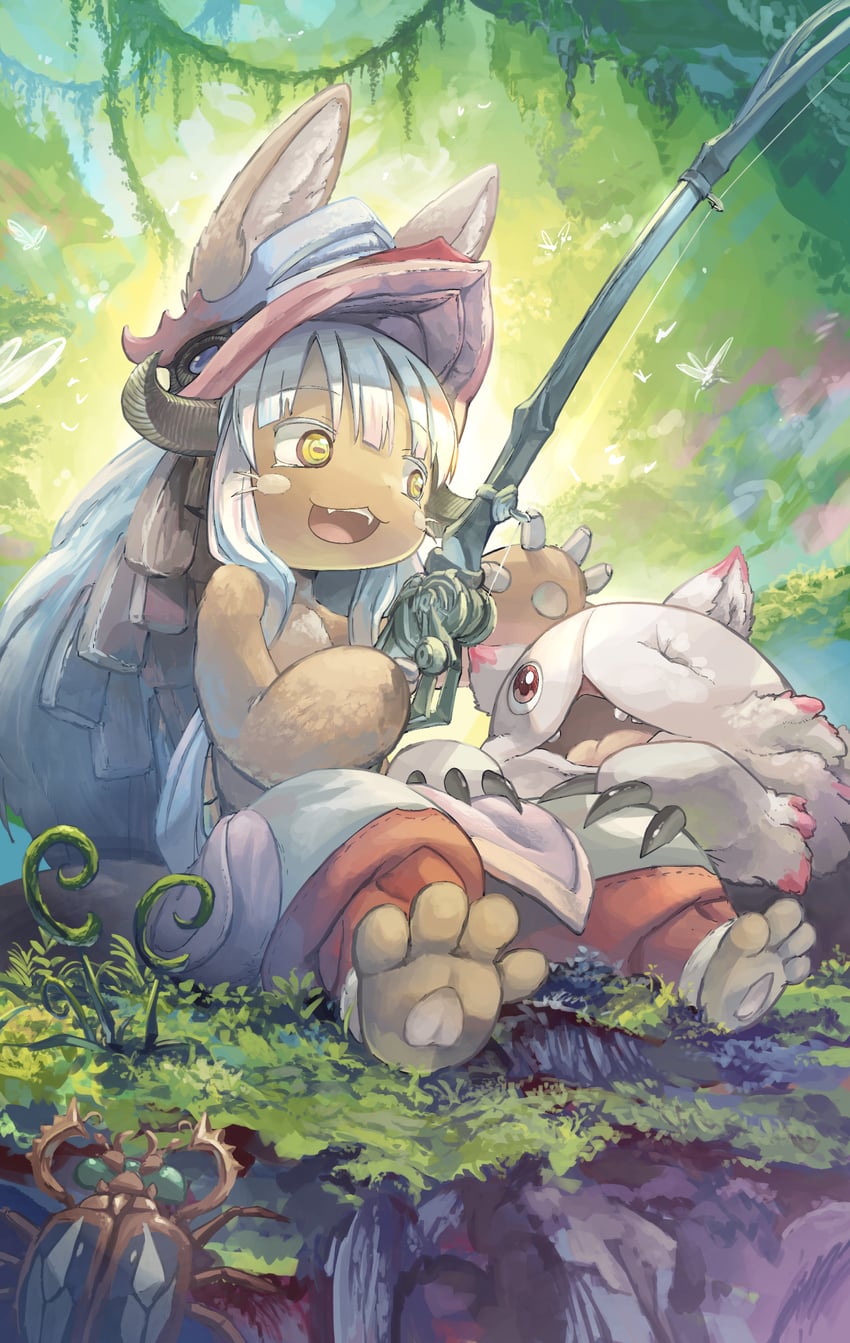 nanachi and mitty (made in abyss) drawn by yamaori_(hakkentai_pokedan)