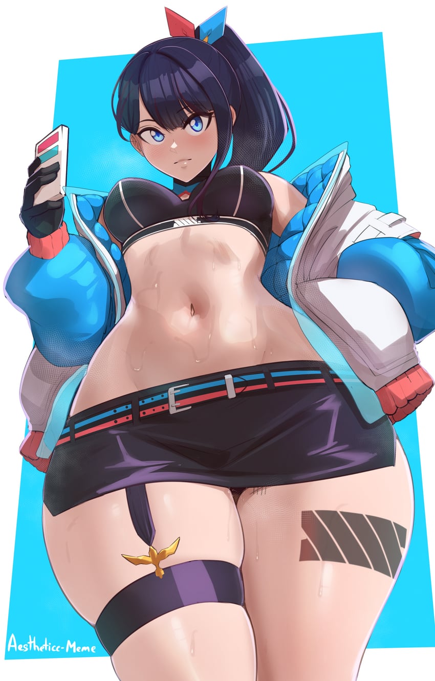 takarada rikka (gridman universe and 1 more) drawn by aestheticc-meme