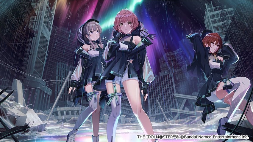 yukoku kiriko, aketa mikoto, and ikuta haruki (idolmaster and 1 more)