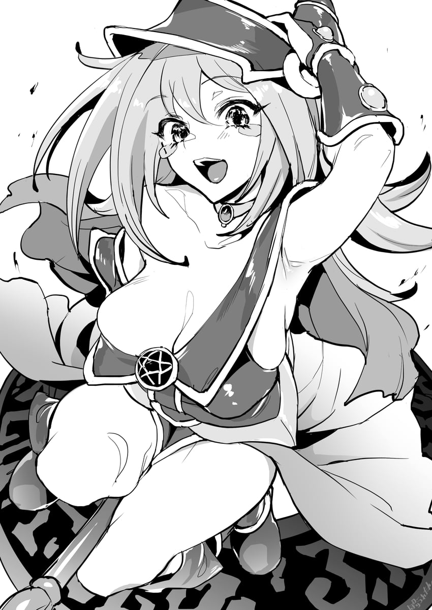 dark magician girl (yu-gi-oh!) drawn by poriuretan