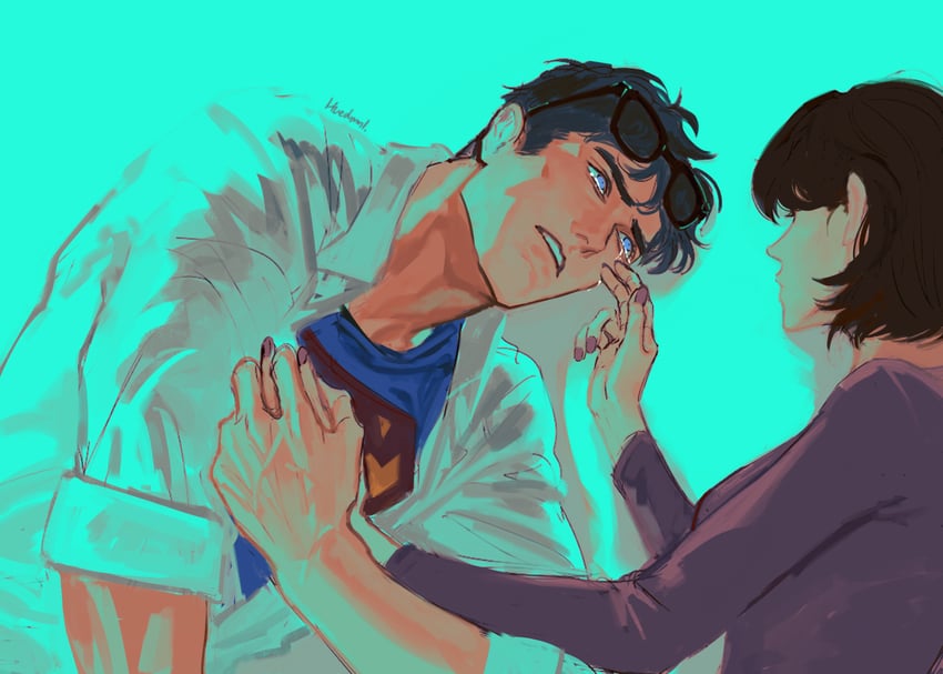 superman, clark kent, and lois lane (dc comics and 1 more) drawn by hue_dmmi