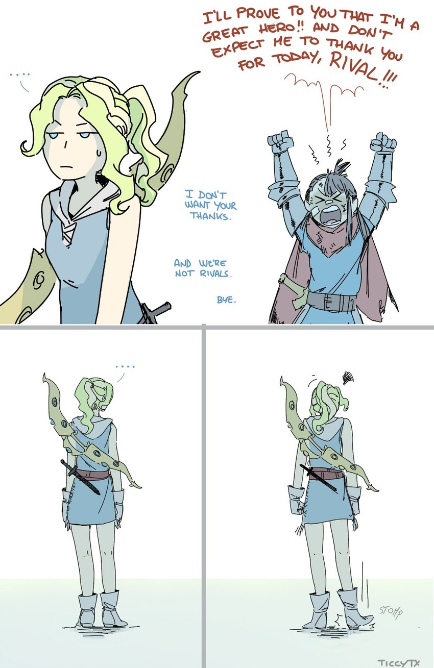 kagari atsuko and diana cavendish (little witch academia) drawn by ticcy