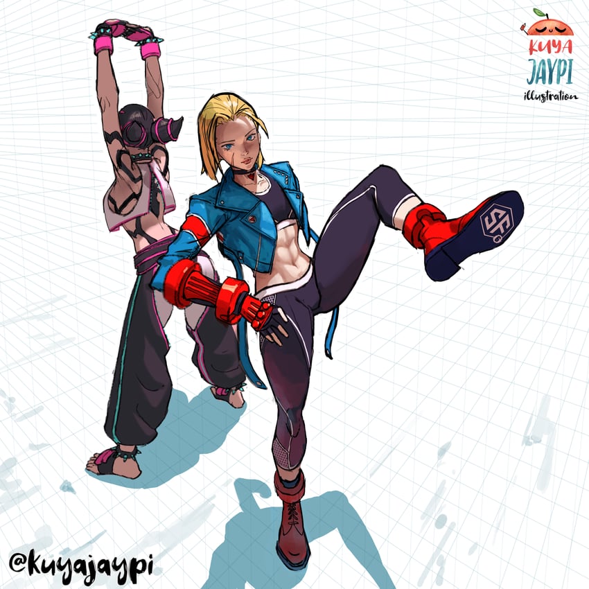 cammy white and han juri (street fighter and 1 more) drawn by kuya_jaypi