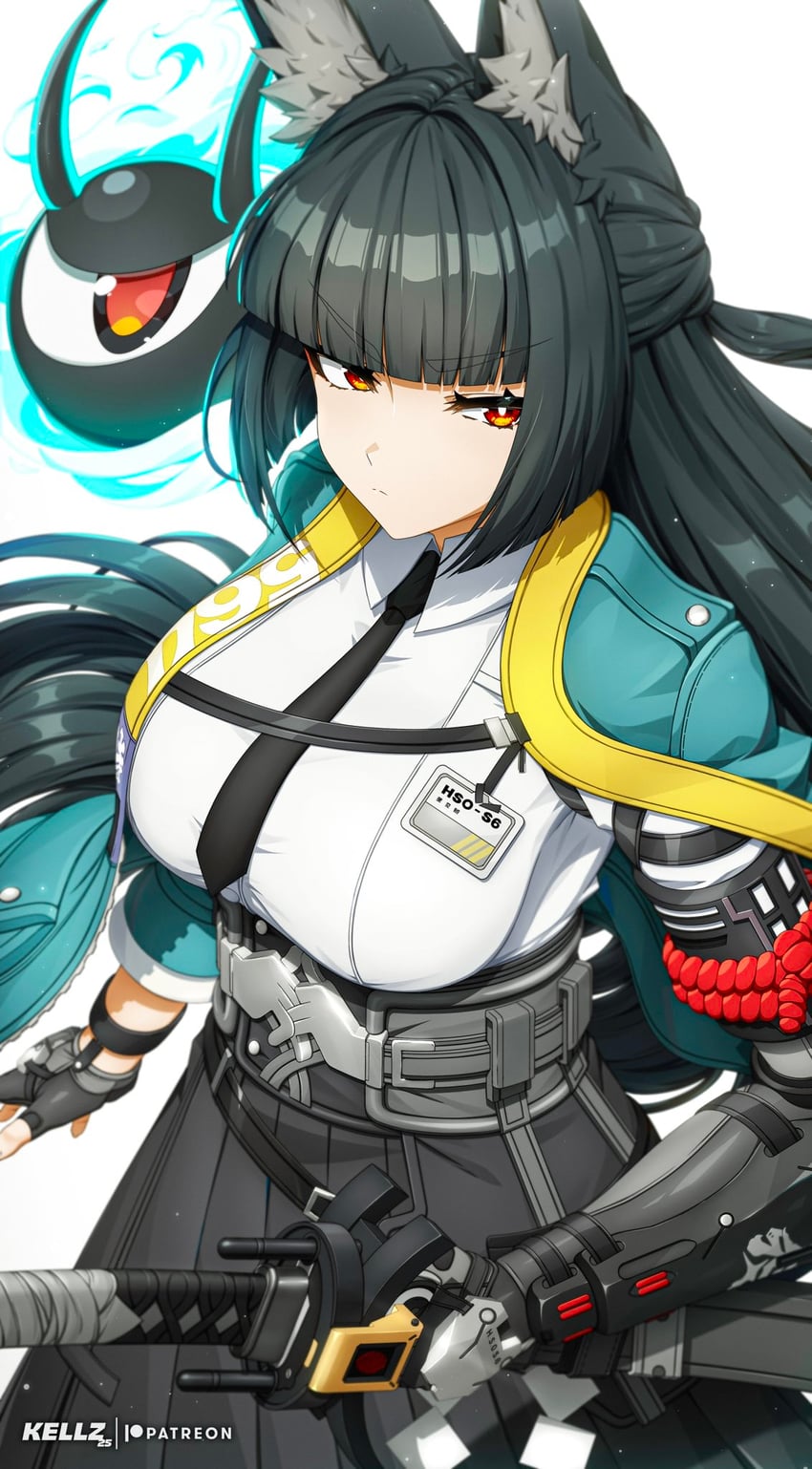 hoshimi miyabi and tailless (zenless zone zero) drawn by kellzallday