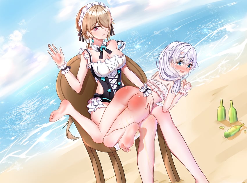 theresa apocalypse and rita rossweisse (honkai and 1 more) drawn by ying_ling