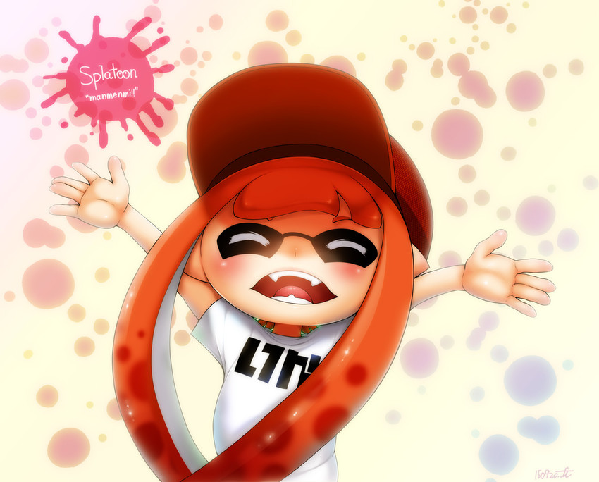 inkling player character and inkling girl (splatoon and 1 more) drawn by yoshida_inuhito