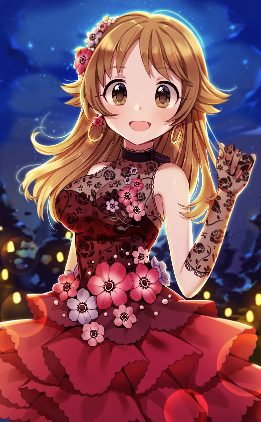 katagiri sanae (idolmaster and 2 more) drawn by pinkiepies2