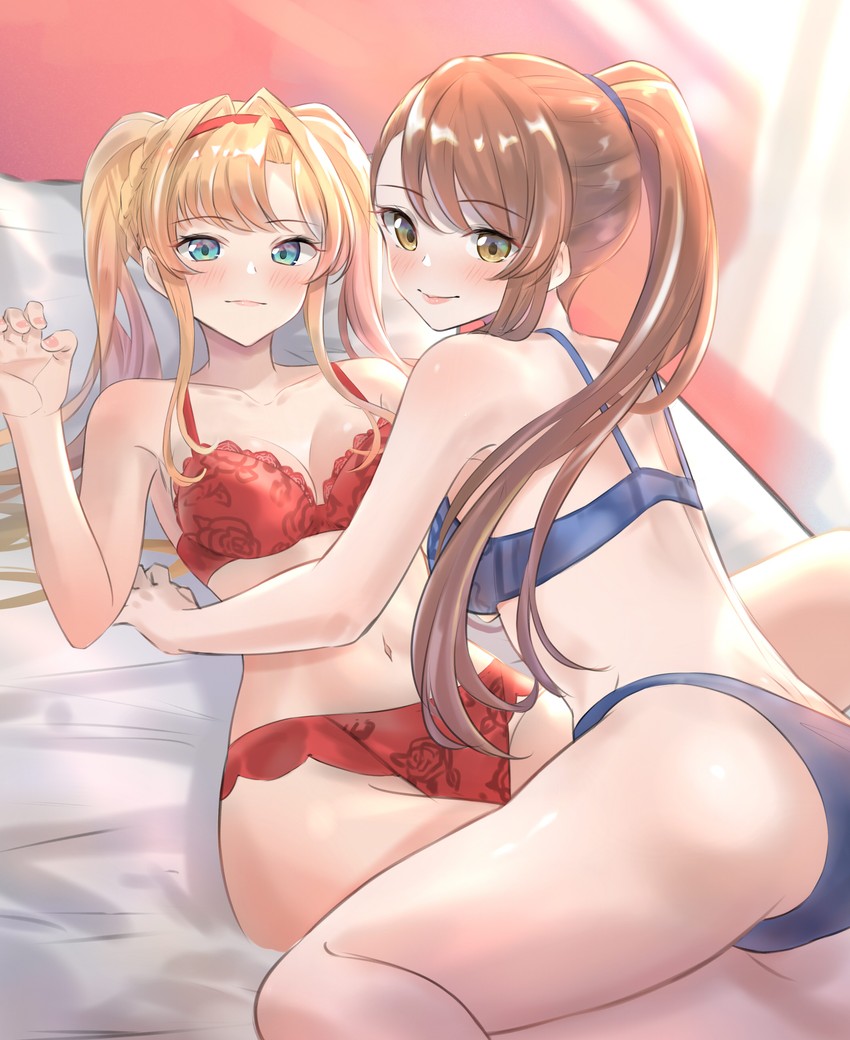 zeta and beatrix (granblue fantasy) drawn by renzu_(lens_02)