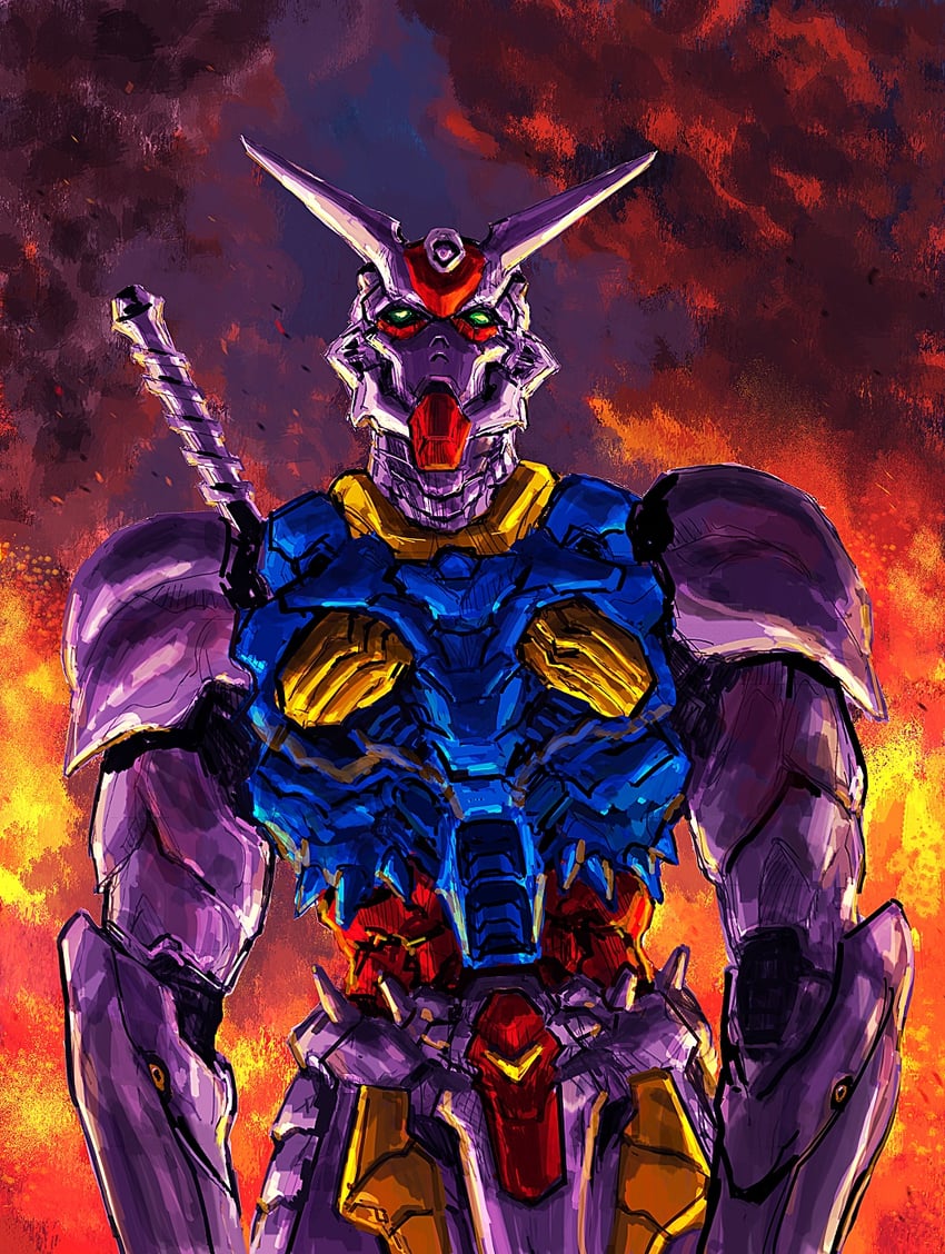 rx-78-2 gundam (original and 2 more) drawn by adi_(adivider)