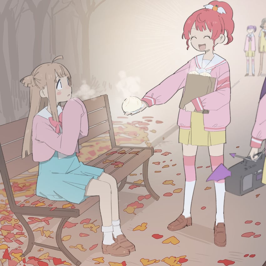 manaka non, kurosu aroma, shiratama mikan, tsukikawa chili, and taiyo pepper (pretty series and 1 more) drawn by kemura_(puripurinea)