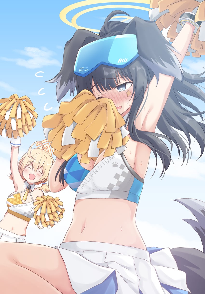 hibiki and kotori (blue archive) drawn by akane_souichi