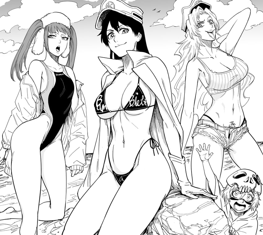 nelliel tu odelschwanck, bambietta basterbine, dokugamine riruka, and candice catnipp (bleach and 1 more) drawn by bb_(baalbuddy)
