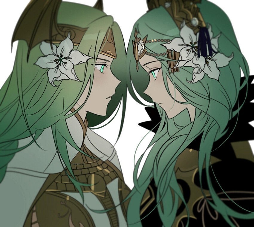 rhea and seiros (fire emblem and 1 more) drawn by vo1ez