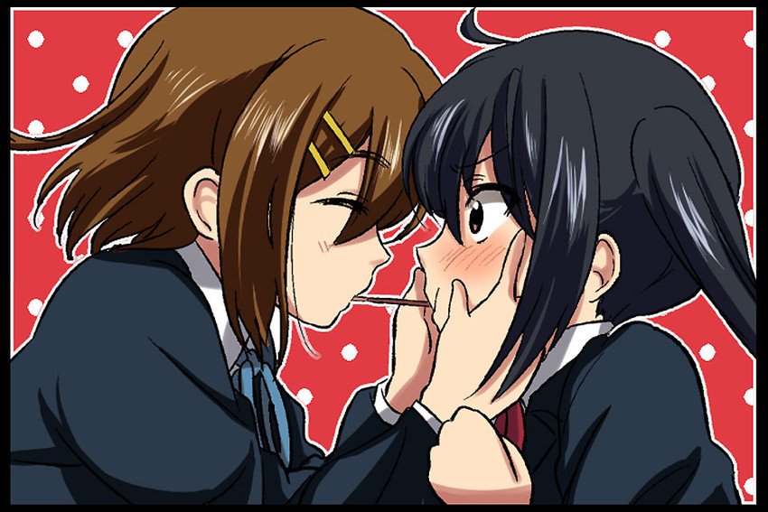 nakano azusa and hirasawa yui (k-on!) drawn by sakayama_shinta