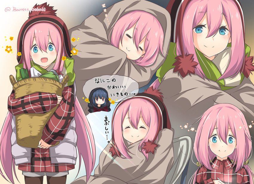 shima rin and kagamihara nadeshiko (yurucamp) drawn by baretto_(firearms_1)