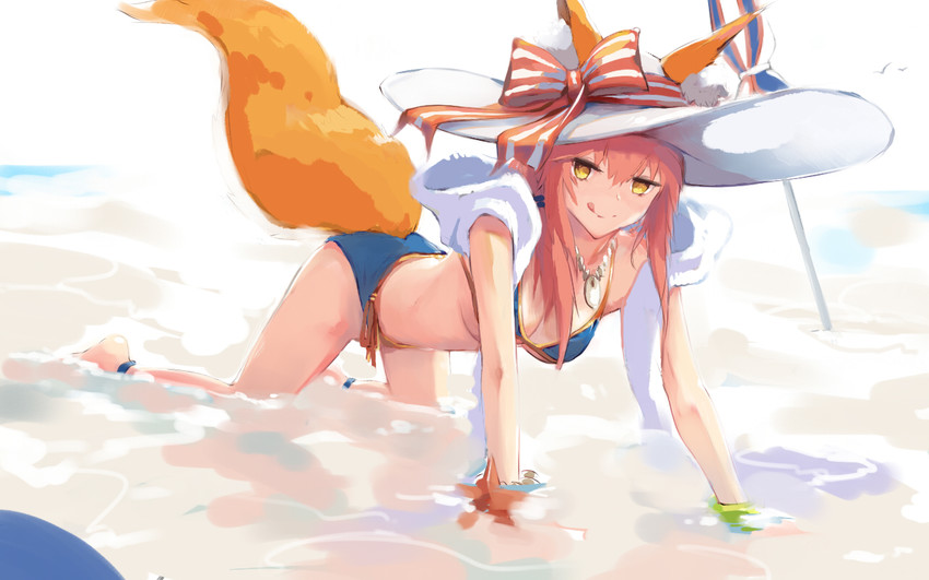tamamo and tamamo no mae (fate and 2 more) drawn by yinzhang