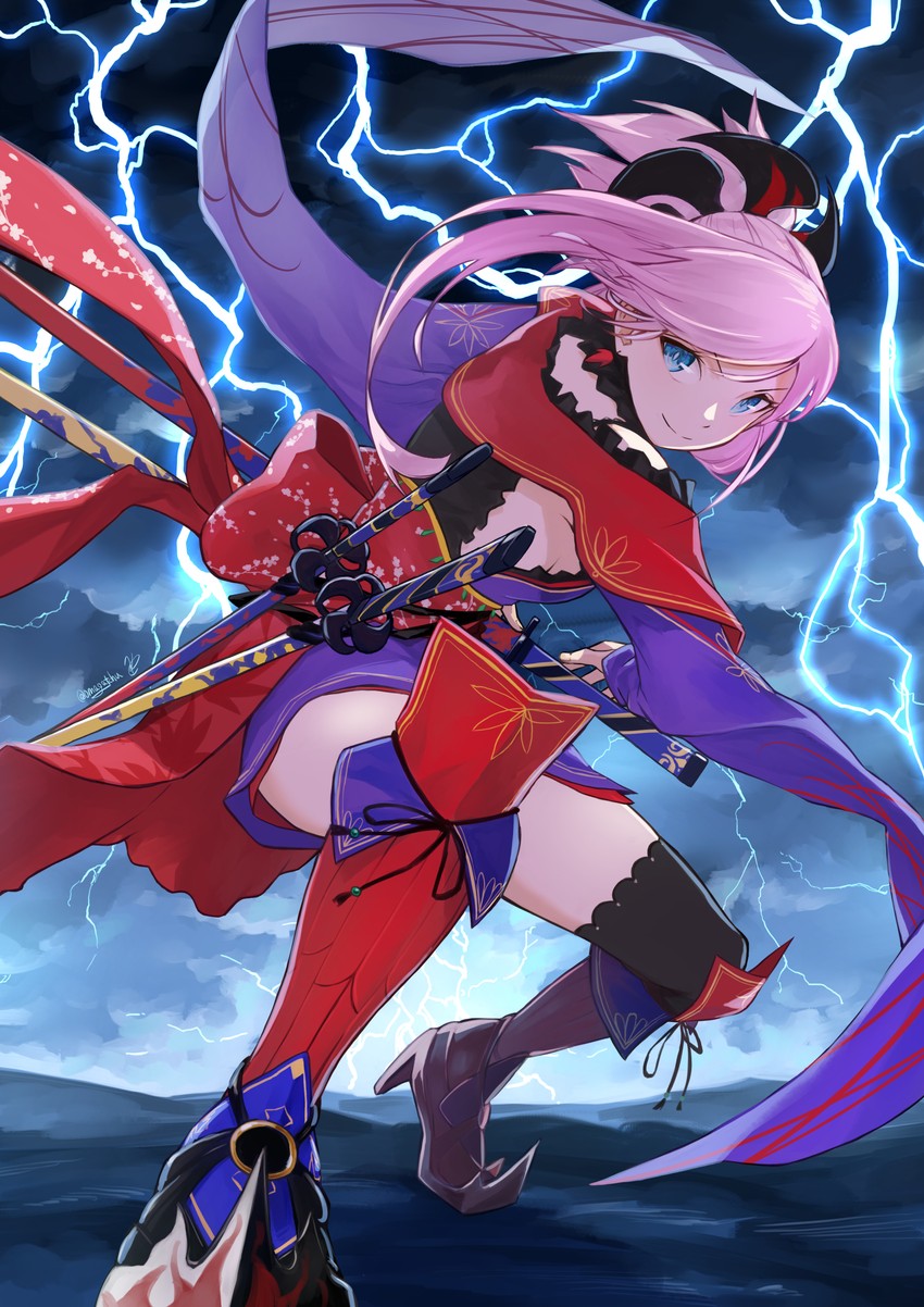 miyamoto musashi (fate and 1 more) drawn by tochi_keisuke