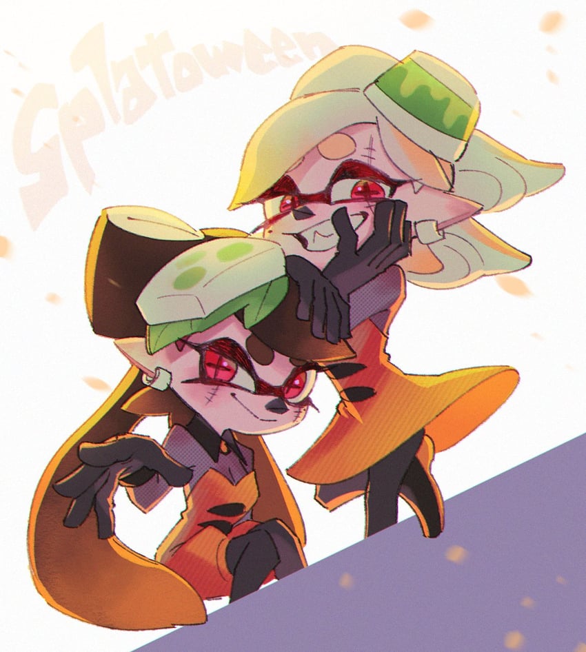 callie and marie (splatoon and 1 more) drawn by ukata