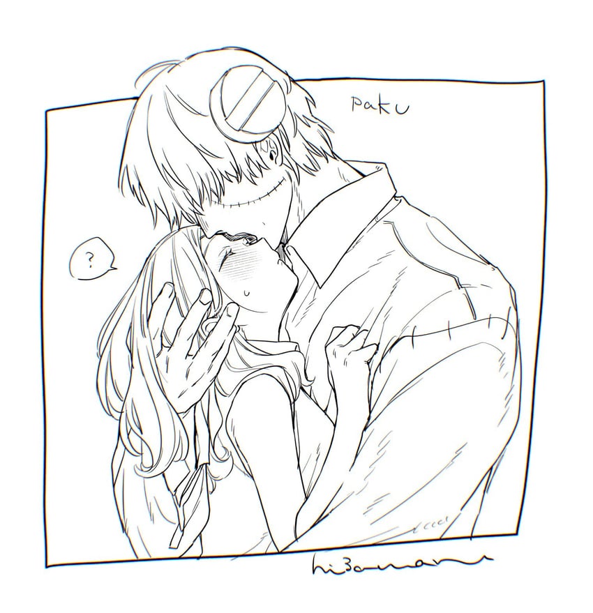 franken stein and marie mjolnir (soul eater) drawn by hissiu