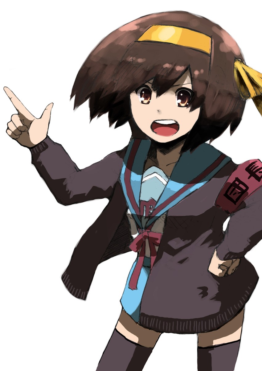 suzumiya haruhi (suzumiya haruhi no yuuutsu) drawn by pluto_(joni-777)