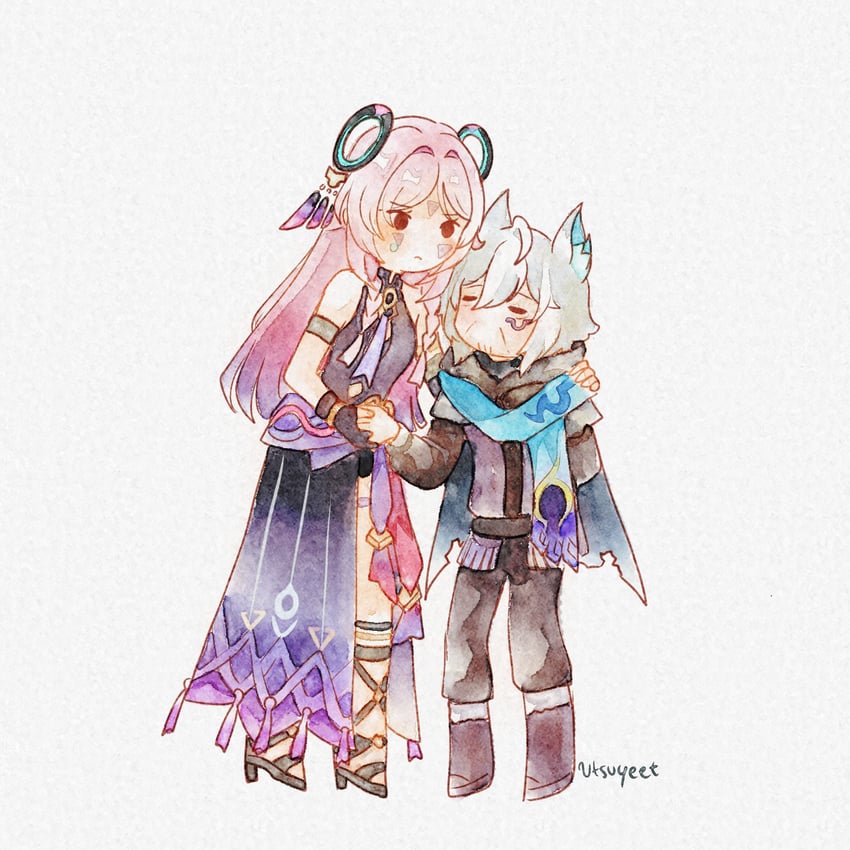 citlali and ororon (genshin impact) drawn by utsuyeet