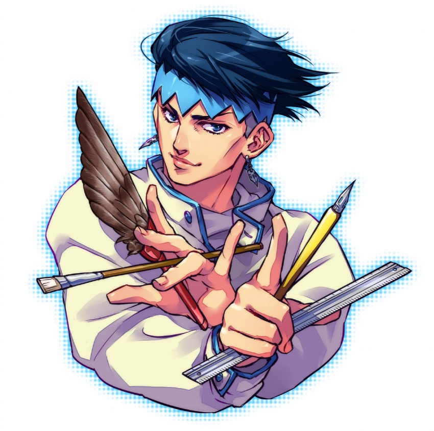 kishibe rohan (jojo no kimyou na bouken and 1 more) drawn by tetsukuzu_tetsuko