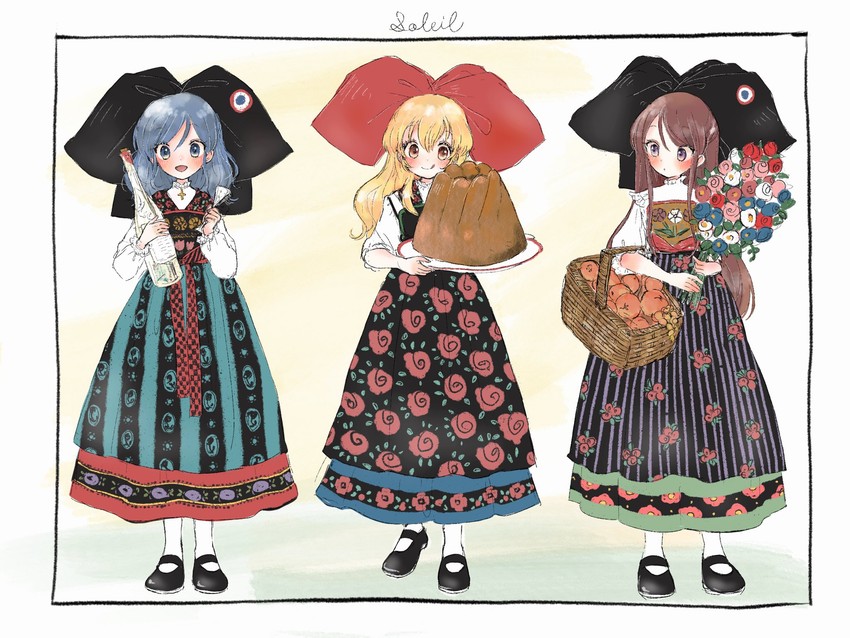 hoshimiya ichigo, kiriya aoi, and shibuki ran (aikatsu!) drawn by koedo