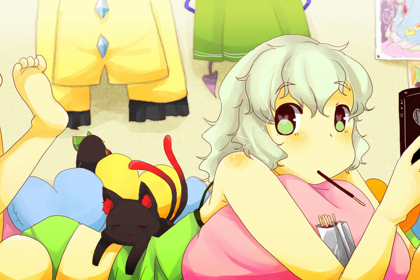 komeiji koishi, kaenbyou rin, and reiuji utsuho (touhou) drawn by komame