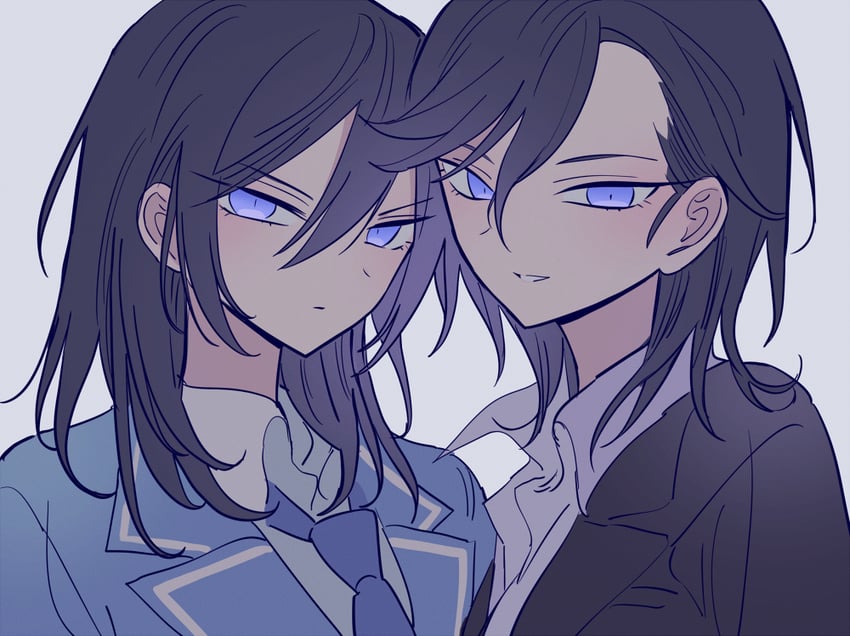 kurone hitsugi and hidaka seiya (ensemble stars!) drawn by meremero