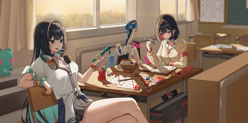 marlene and debi (black survival and 1 more) drawn by whoing_x2