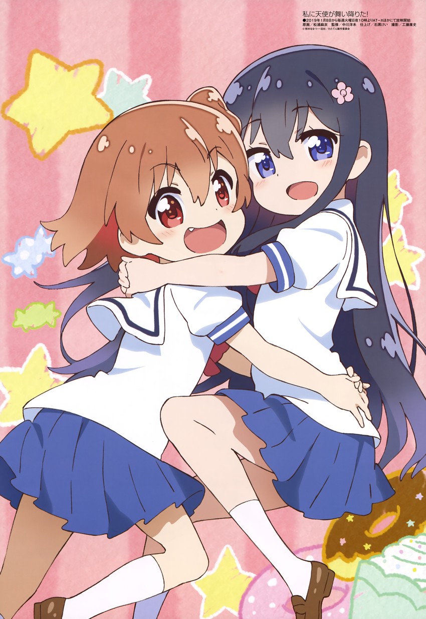 shirosaki hana and hoshino hinata (megami magazine and 1 more) drawn by matsuura_mai