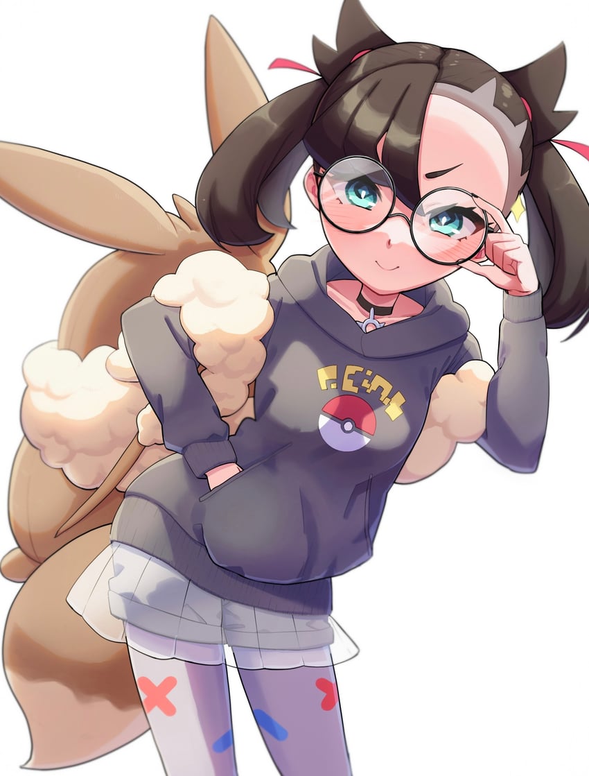 marnie, eevee, and penny (pokemon and 2 more) drawn by a5_(irsta_5)